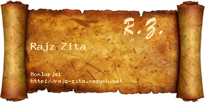 Rajz Zita névjegykártya